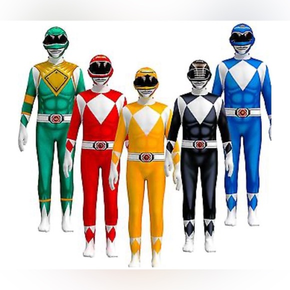 Power Rangers Black Morphsuit size 130 or 8. It zips up the back. 2 pieces. - Picture 5 of 12